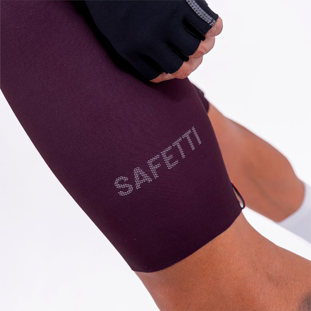 PANTALONETA CICLISMO TOSCANA 2.0 SOLID CIRUELA PARA HOMBRE