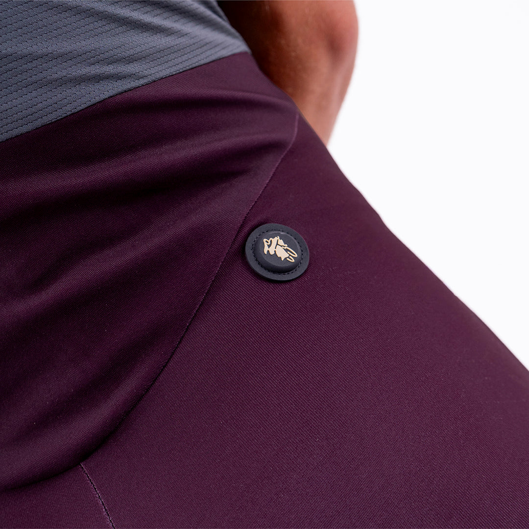 PANTALONETA CICLISMO TOSCANA 2.0 SOLID CIRUELA PARA HOMBRE