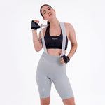 PANTALONETA CICLISMO TOSCANA SOLID 2.0 GRIS CLARO PARA MUJER