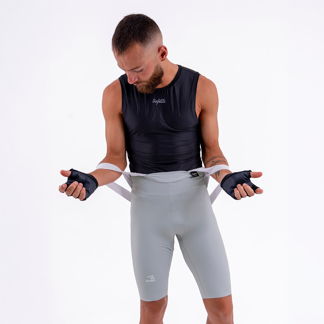 PANTALONETA CICLISMO TOSCANA 2.0 SOLID GRIS CLARO PARA HOMBRE