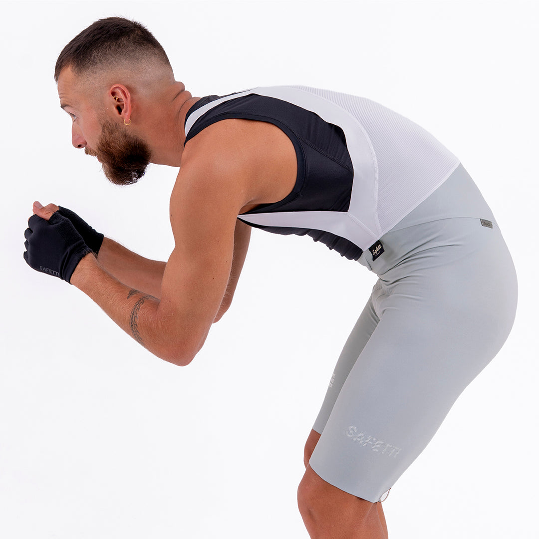 PANTALONETA CICLISMO TOSCANA 2.0 SOLID GRIS CLARO PARA HOMBRE
