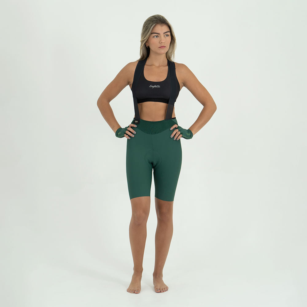 PANTALONETA CICLISMO CON CARGADERAS TOSCANA 2.0 + ESMERALDA PARA MUJER