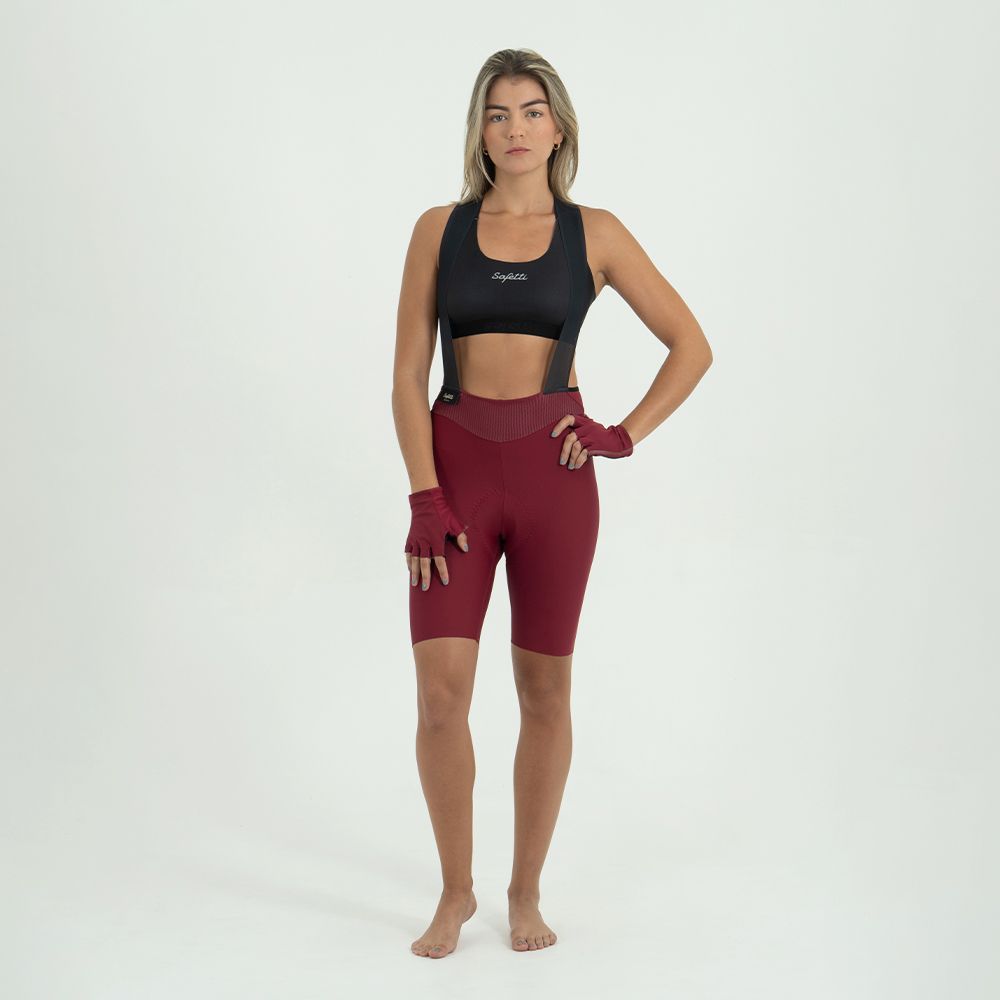 PANTALONETA CICLISMO CON CARGADERAS TOSCANA 2.0 + TERRACOTA PARA MUJER