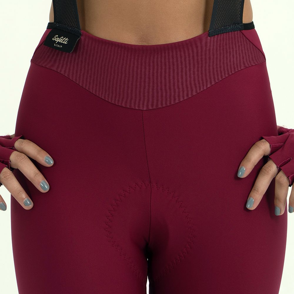 PANTALONETA CICLISMO CON CARGADERAS TOSCANA 2.0 + TERRACOTA PARA MUJER