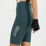 PANTALONETA CICLISMO CON CARGADERAS GIRONA ESMERALDA PARA MUJER