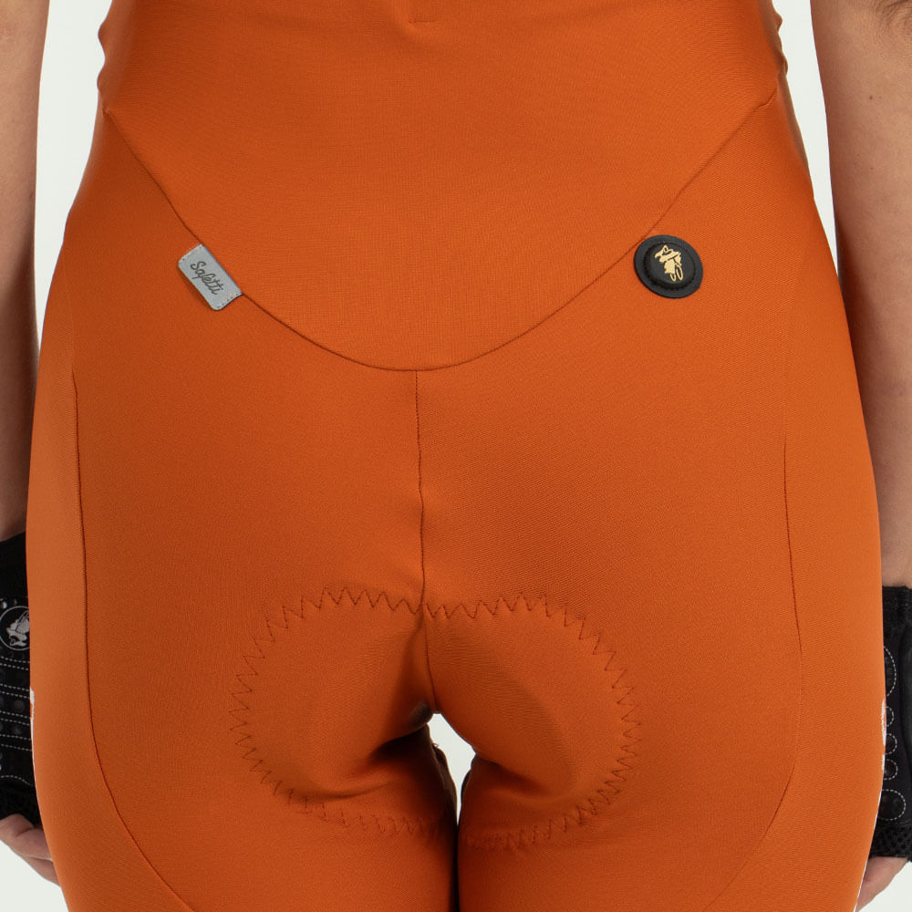 PANTALONETA CICLISMO CON CARGADERAS GIRONA CARROT PARA MUJER