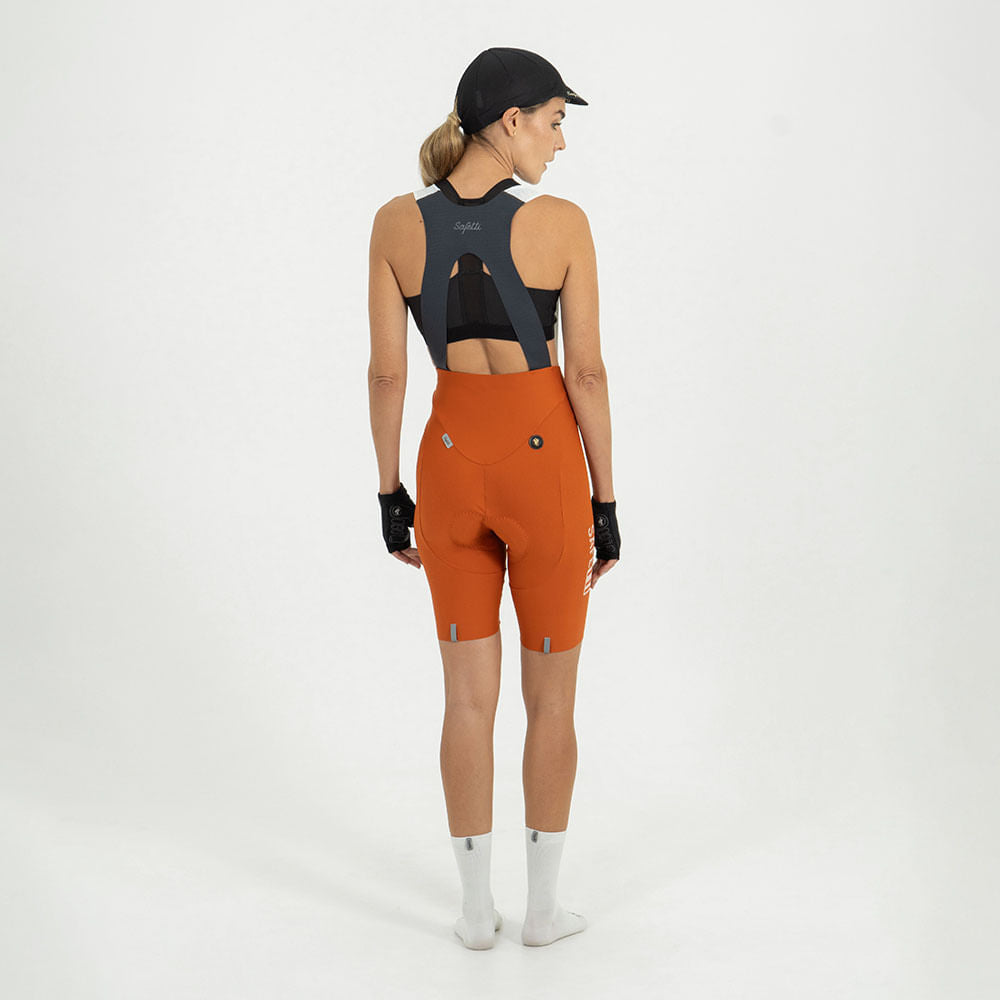 PANTALONETA CICLISMO CON CARGADERAS GIRONA CARROT PARA MUJER