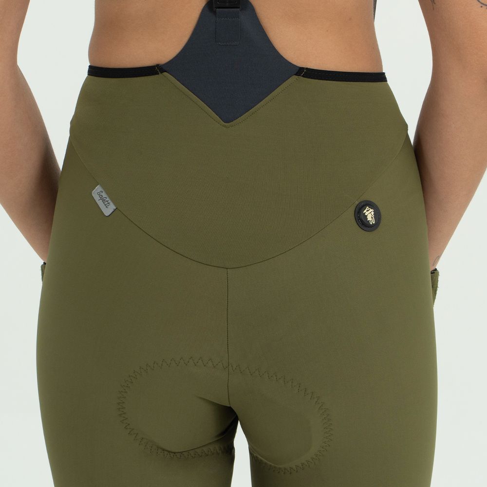 PANTALONETA CICLISMO CON CARGADERAS TOSCANA 2.0 + OLIVA PARA MUJER