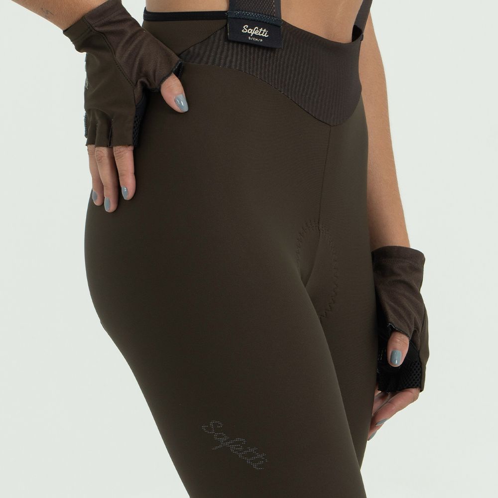 PANTALONETA CICLISMO CON CARGADERAS TOSCANA 2.0 + MARRONE PARA MUJER