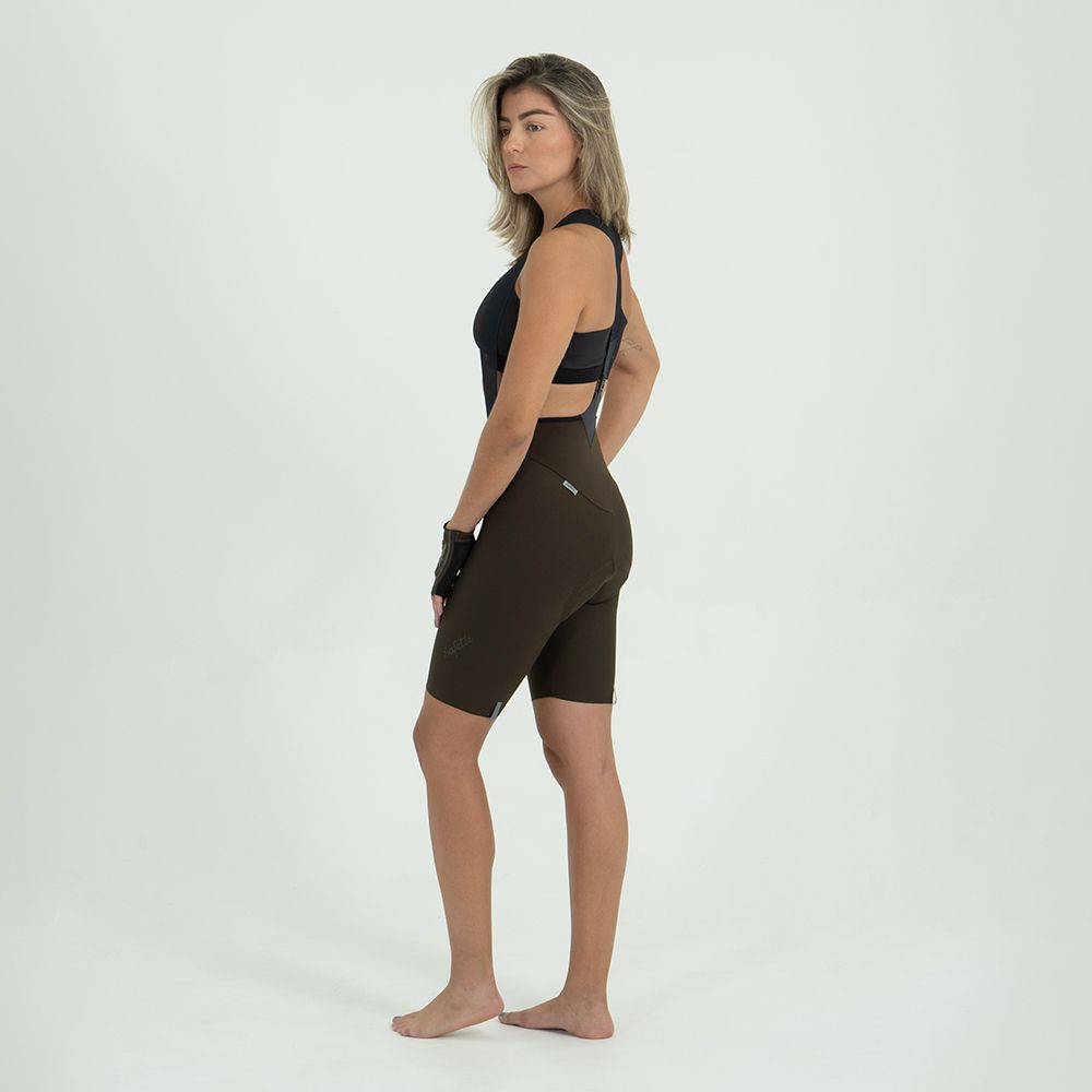 PANTALONETA CICLISMO CON CARGADERAS TOSCANA 2.0 + MARRONE PARA MUJER