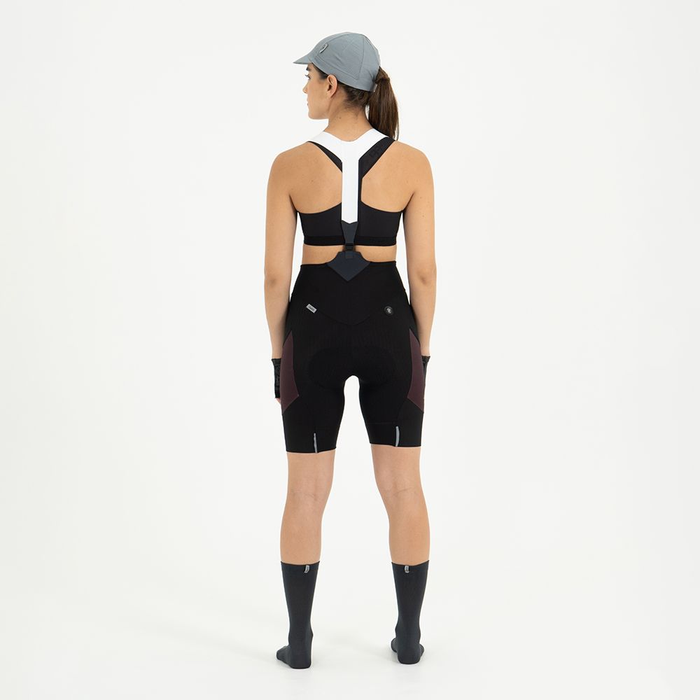 PANTALONETA CICLISMO CON CARGADERAS EVANS CARGO VINO PARA MUJER