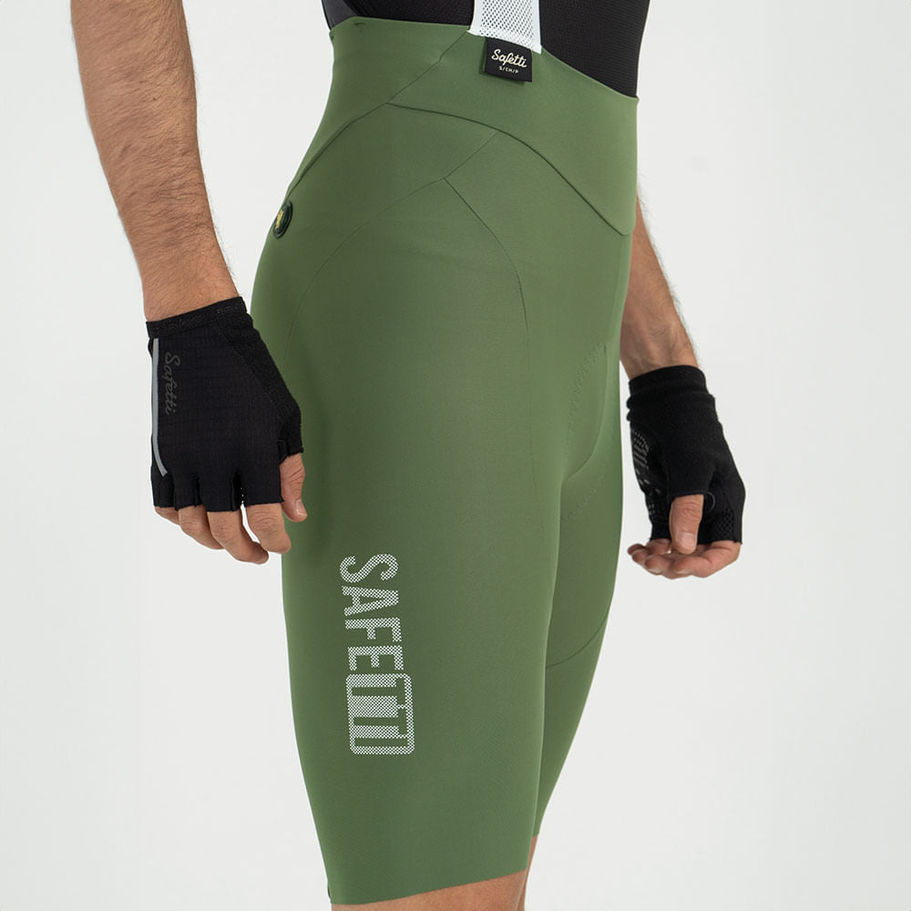 PANTALONETA CICLISMO CON CARGADERAS GIRONA OLIVA PARA HOMBRE