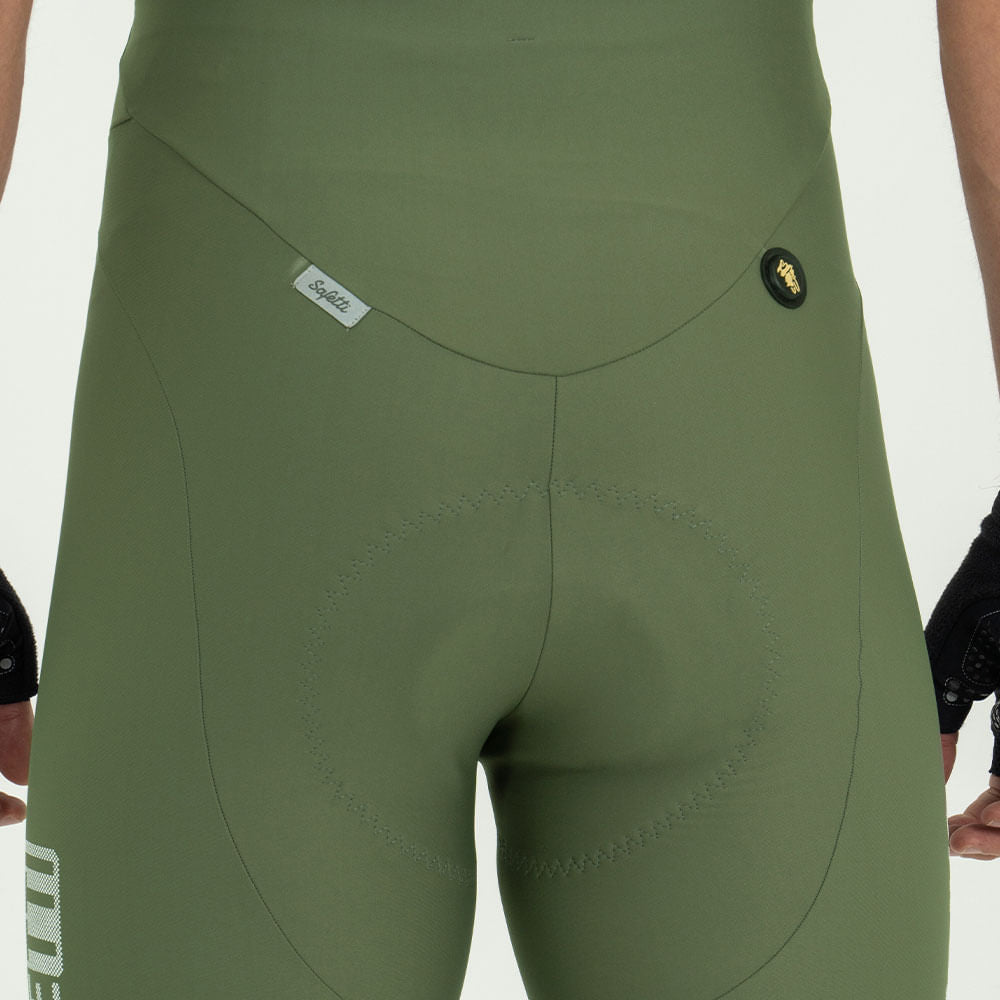 PANTALONETA CICLISMO CON CARGADERAS GIRONA OLIVA PARA HOMBRE