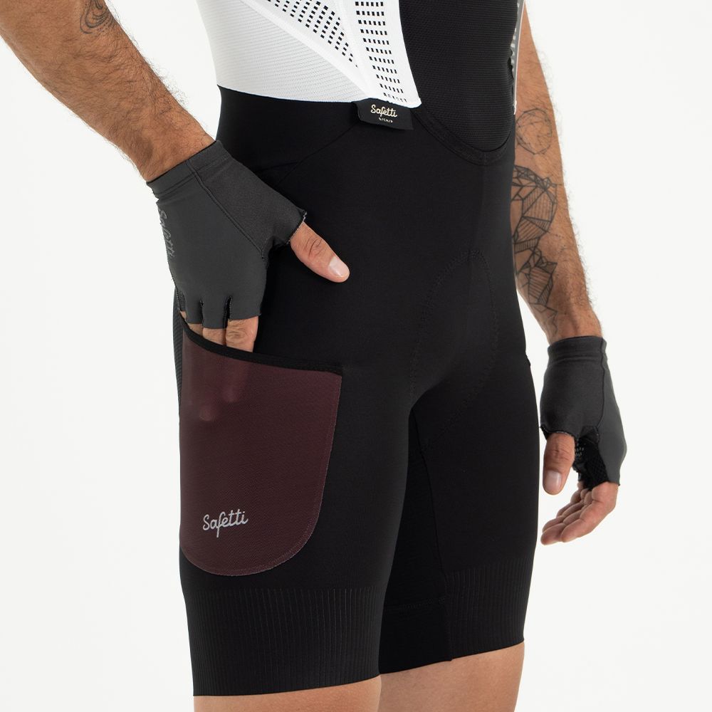 PANTALONETA CICLISMO EVANS CARGO VINO PARA HOMBRE