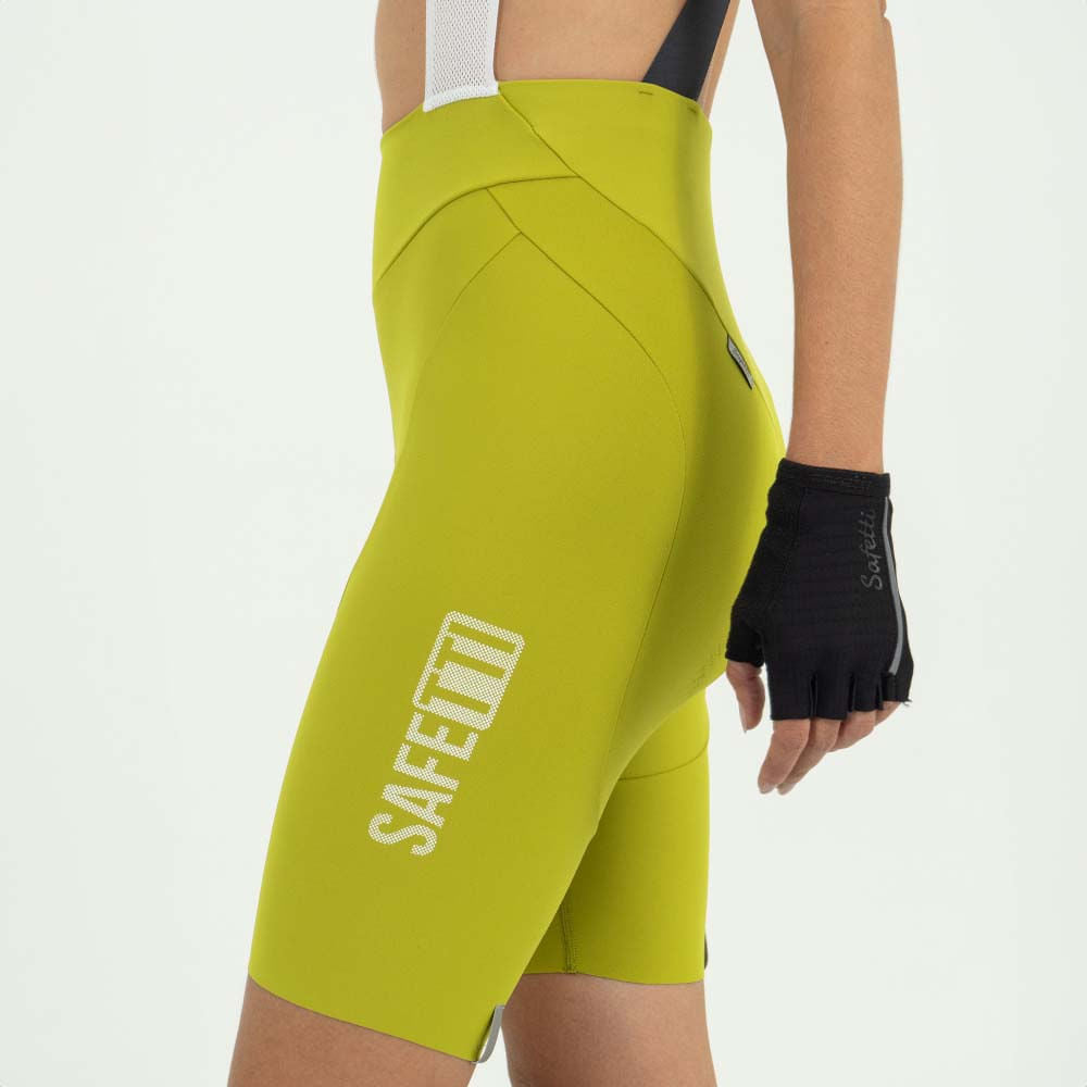 PANTALONETA CICLISMO CON CARGADERAS GIRONA LIMA PARA MUJER