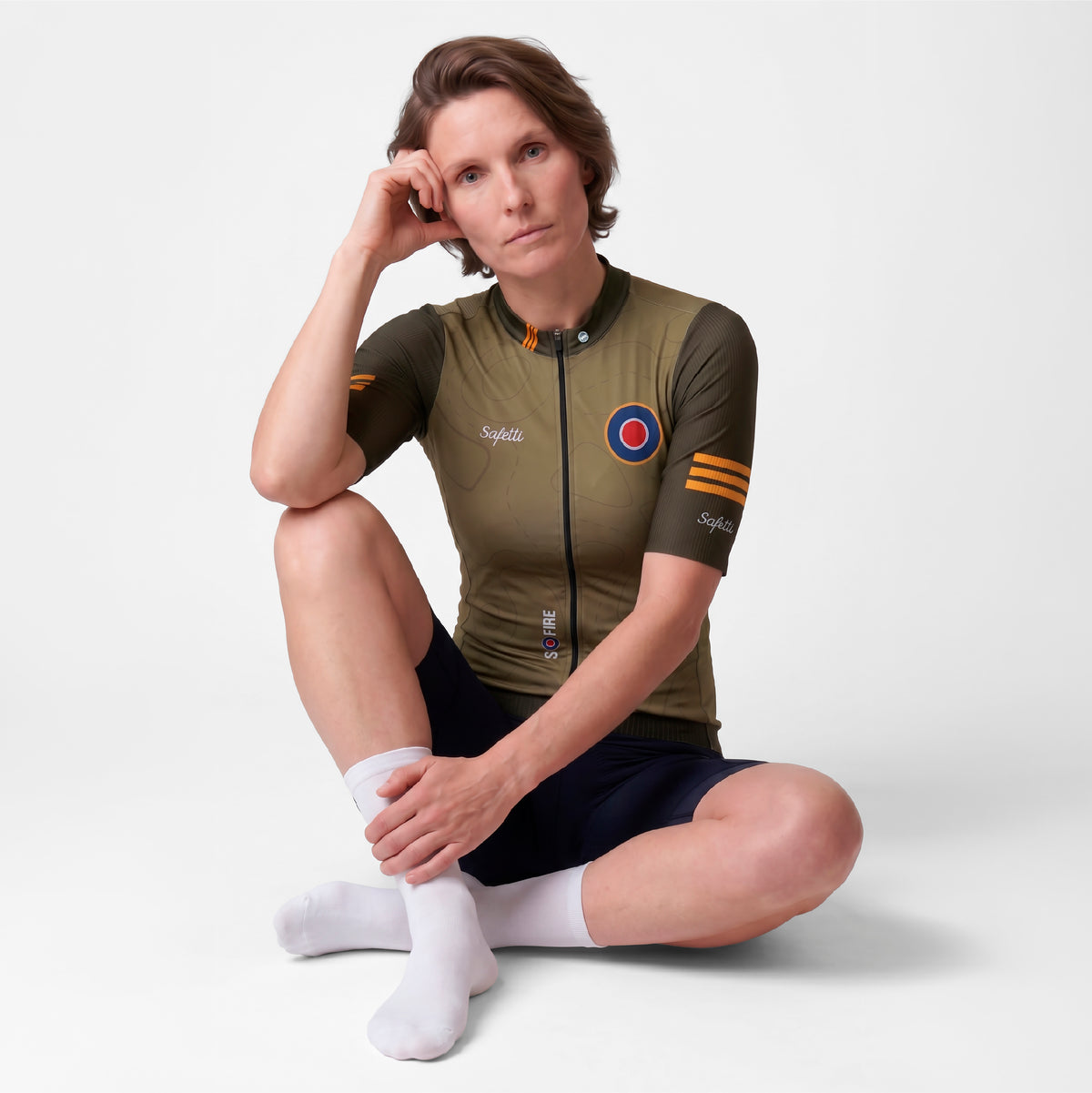 CAMISA CICLISMO MANGA CORTA S-FIRE GREEN PARA MUJER