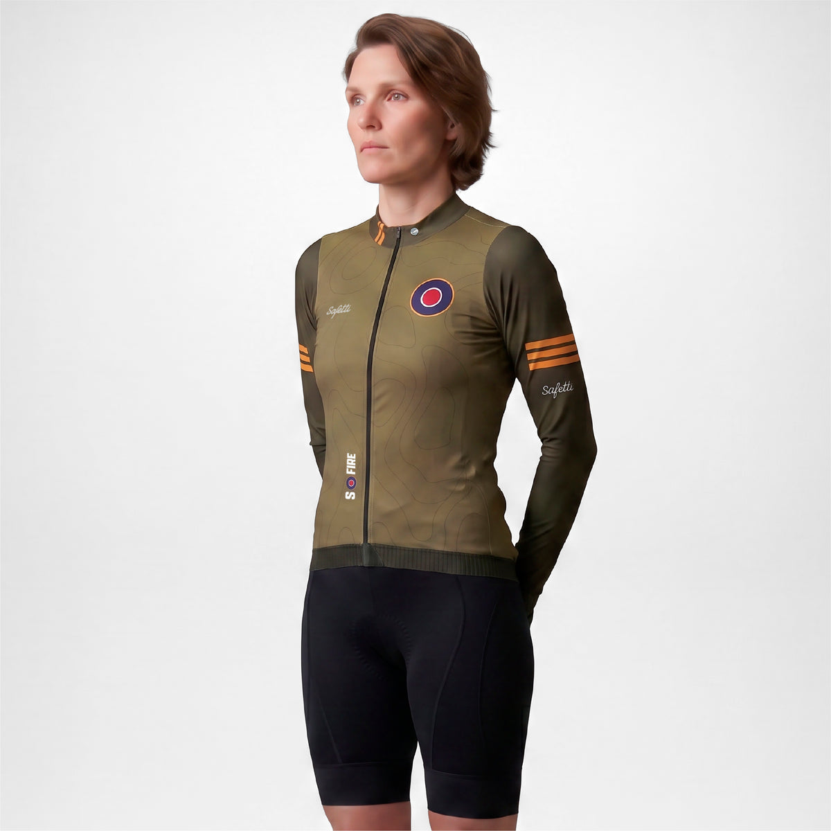 CAMISA CICLISMO MANGA LARGA S-FIRE GREEN PARA MUJER