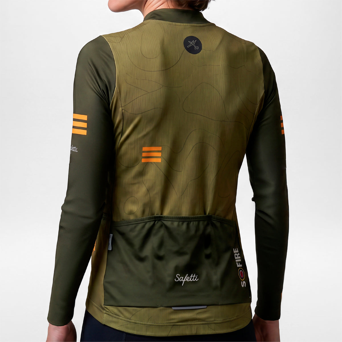 CAMISA CICLISMO MANGA LARGA S-FIRE GREEN PARA MUJER