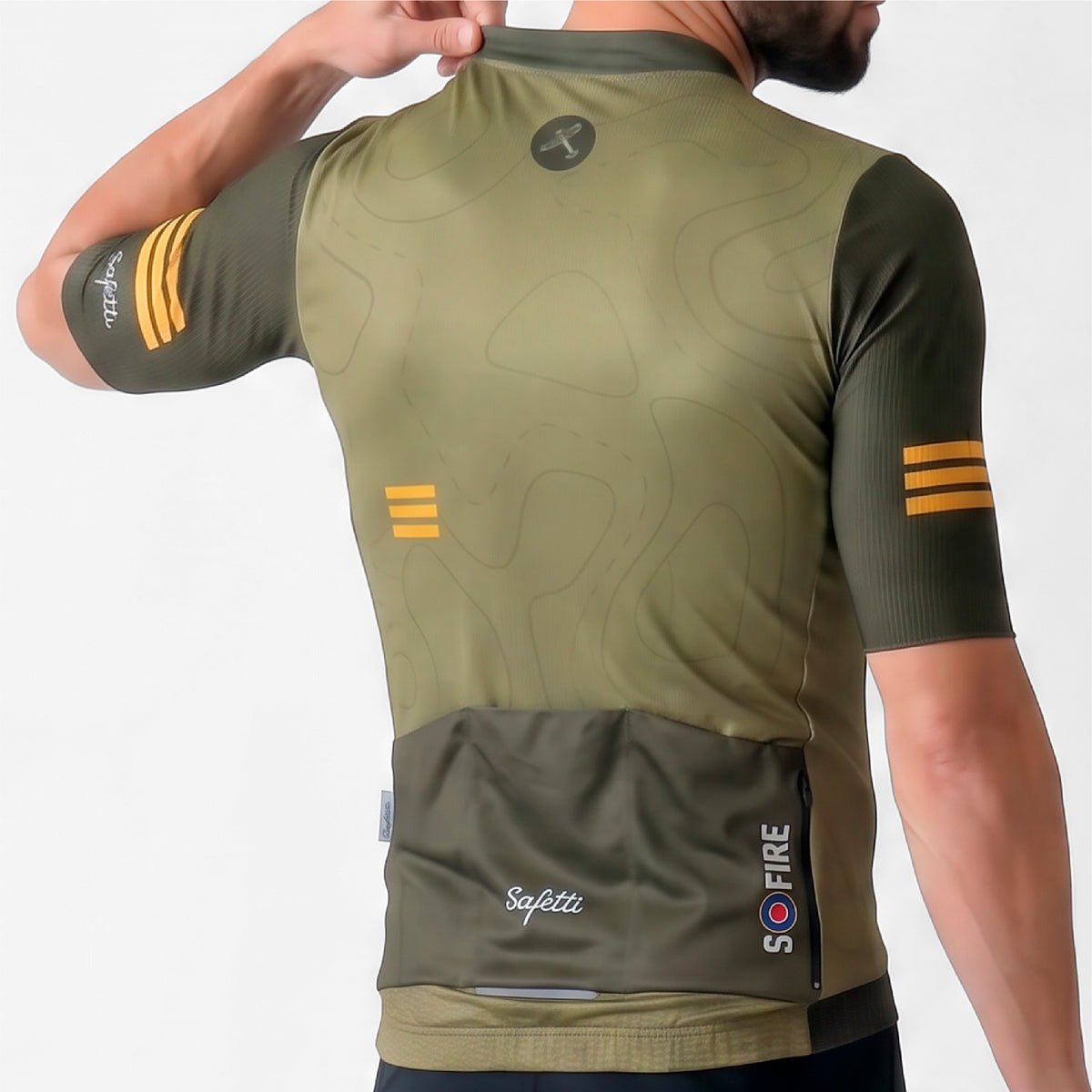 CAMISA CICLISMO MANGA CORTA S-FIRE GREEN PARA HOMBRE