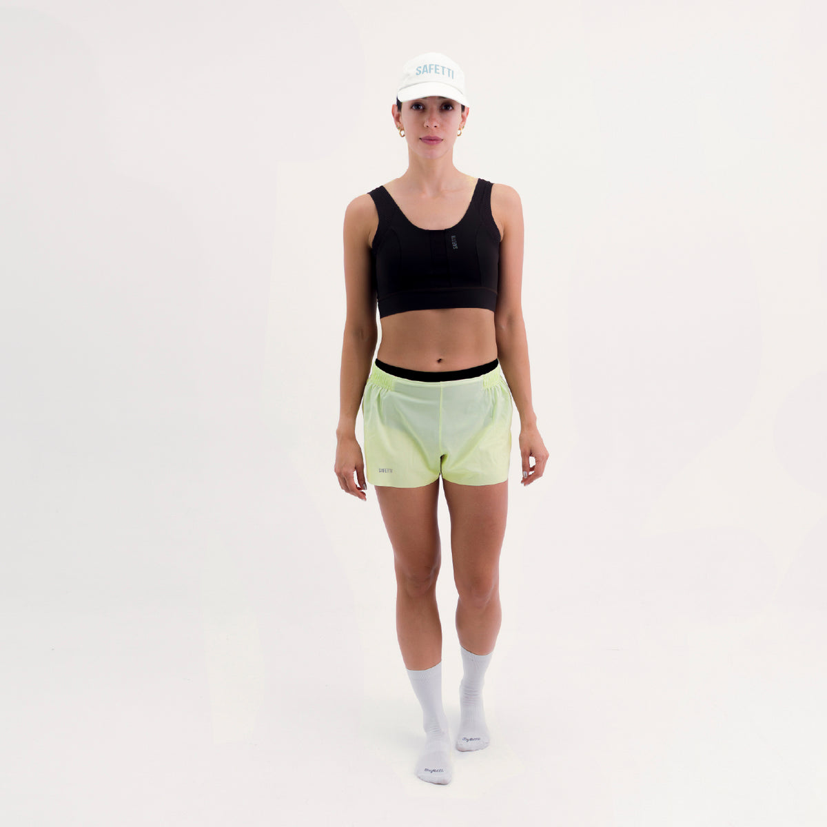 SHORT RUNNING/PÁDEL FLOW YELLOW PARA MUJER