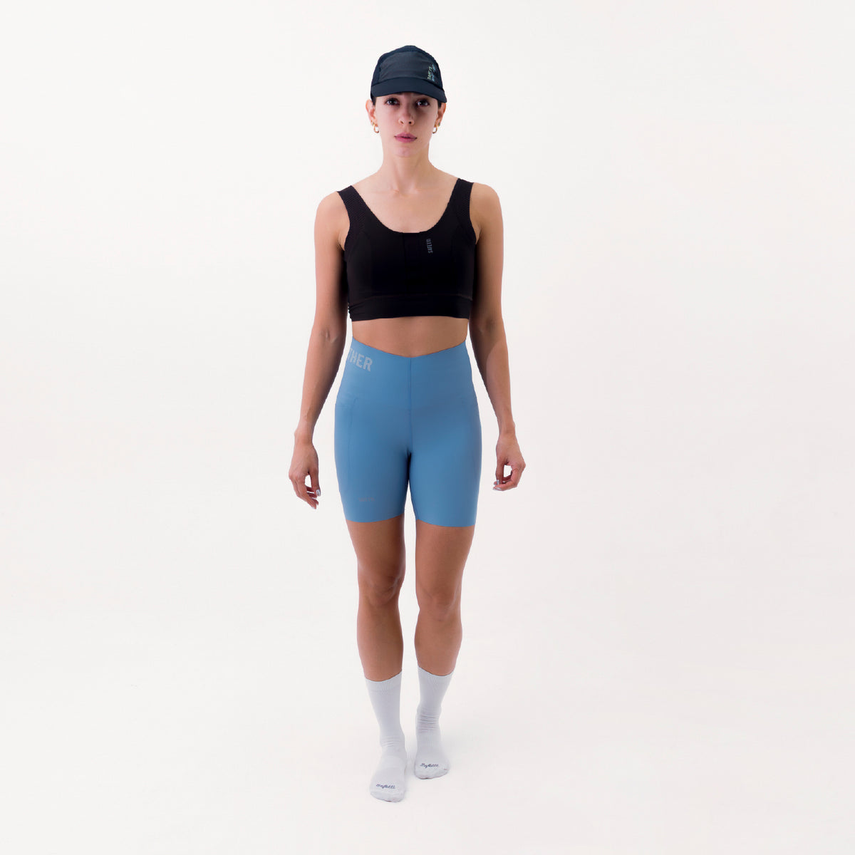 SHORT RUNNING TITÁN EVO AZUL POLVO PARA MUJER