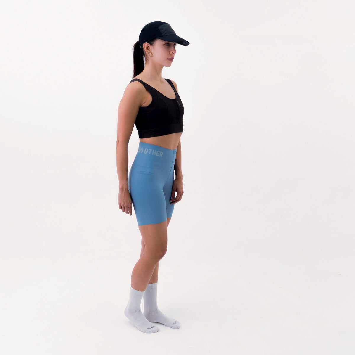 SHORT RUNNING TITÁN EVO AZUL POLVO PARA MUJER
