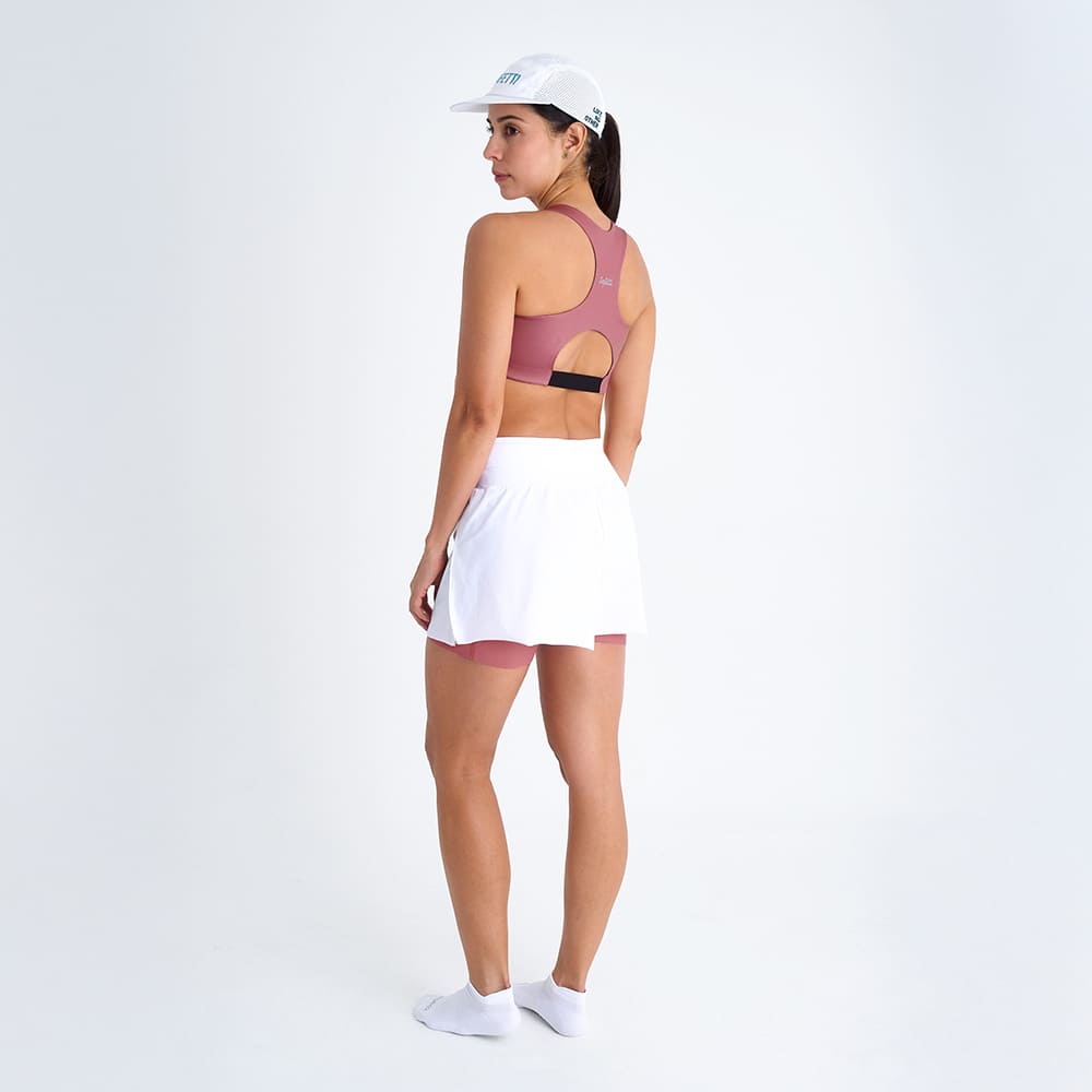 PANTALONETA RUNNING/PADEL CON SHORT INTERNO BREEZE WHITE PARA MUJER