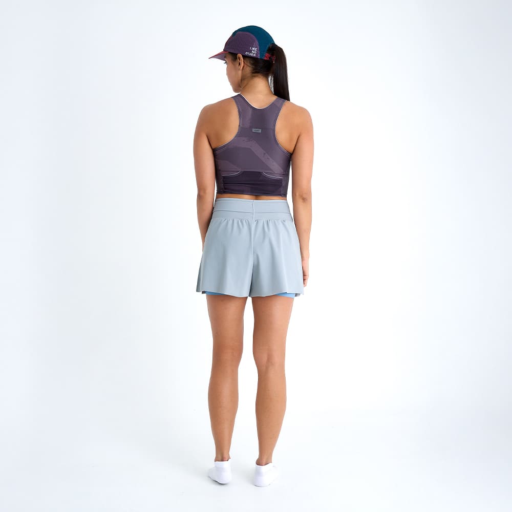 PANTALONETA RUNNING/PADEL CON SHORT INTERNO BREEZE GRAY PARA MUJER