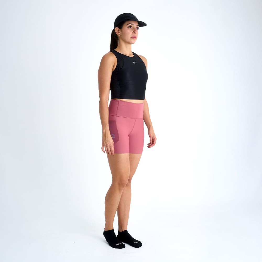 SHORT CORTO RUNNING TITAN 2.0 CUT ROSA PONCHE PARA MUJER