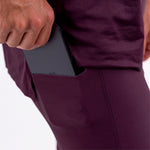 SHORT RUNNING TITÁN EVO CIRUELA PARA HOMBRE
