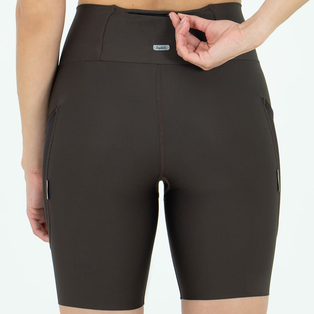 SHORT RUNNING TITÁN MARRONE PARA MUJER