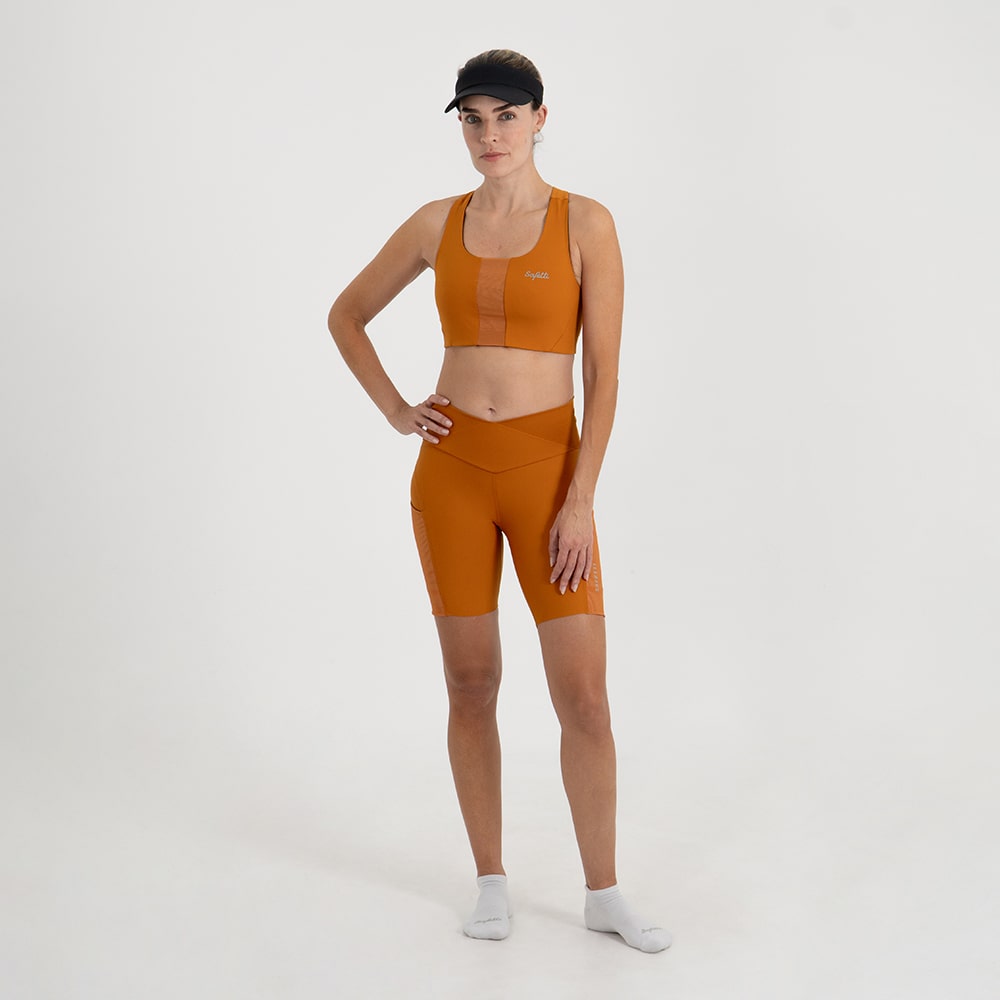 SHORT RUNNING TITÁN 2.0 NARANJA PARA MUJER