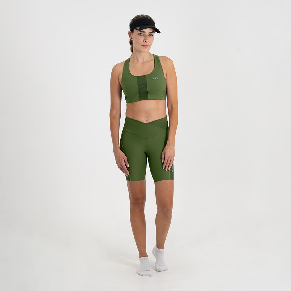 SHORT RUNNING TITÁN 2.0 OLIVA PARA MUJER