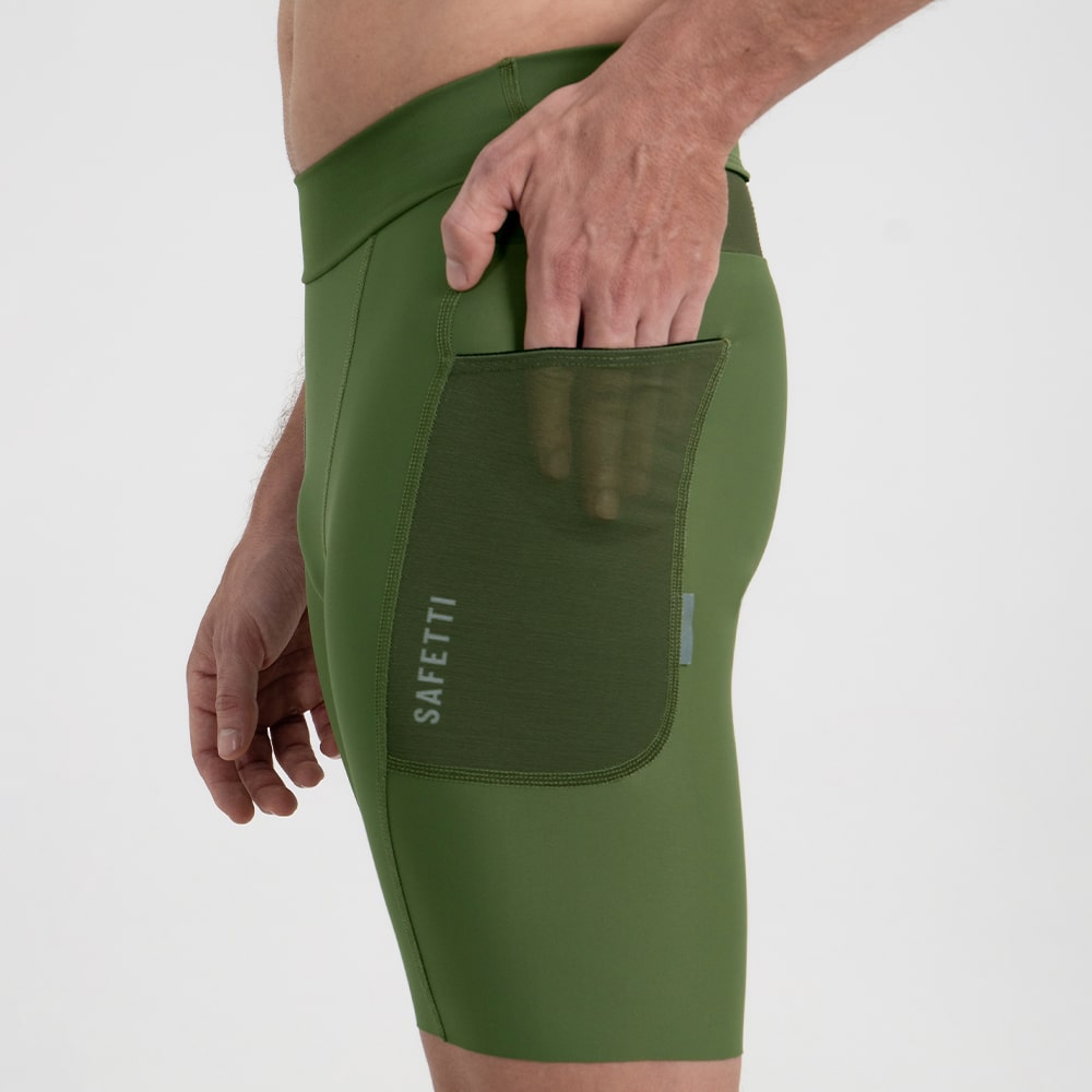 SHORT RUNNING TITÁN OLIVA 2.0 PARA HOMBRE