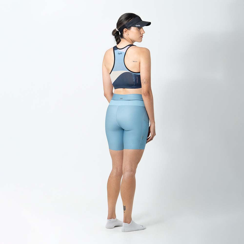 SHORT RUNNING TITÁN 2.0 AZUL POLVO PLUS PARA MUJER