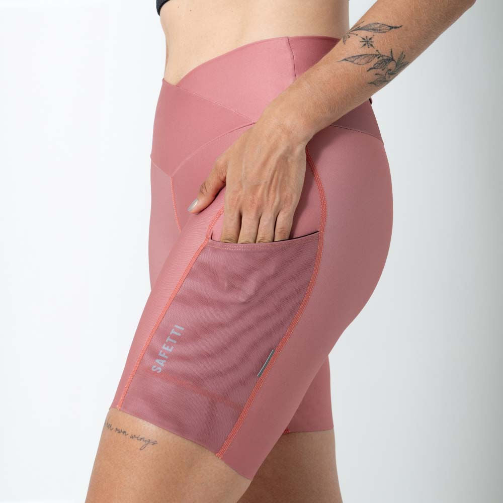 SHORT RUNNING TITÁN 2.0 ROSA PONCHE PARA MUJER