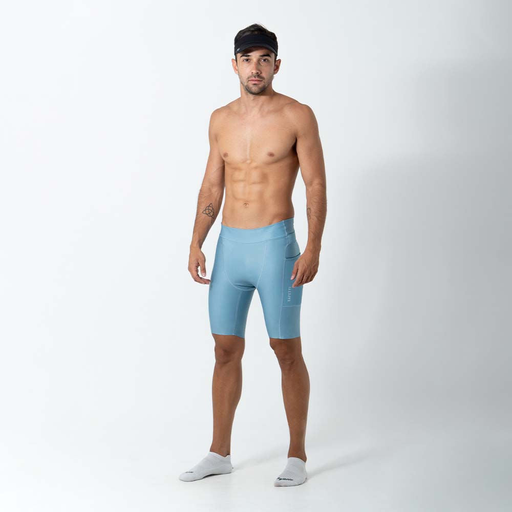 SHORT RUNNING TITÁN 2.0 AZUL POLVO PLUS PARA HOMBRE