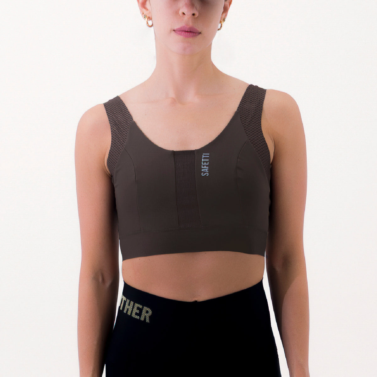TOP RUNNING SYNK CAFÉ PARA MUJER