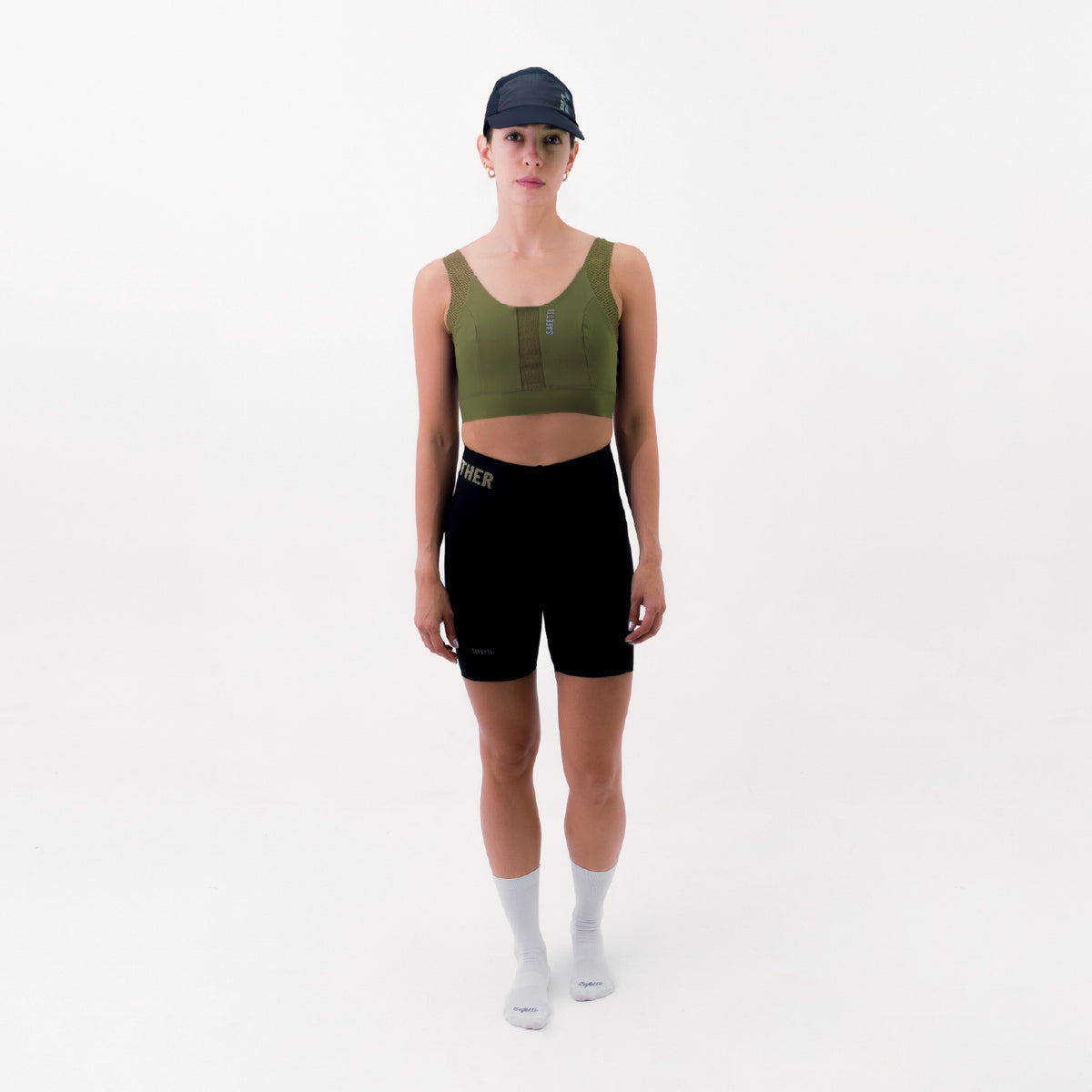 TOP RUNNING SYNK VERDE OLIVA PARA MUJER