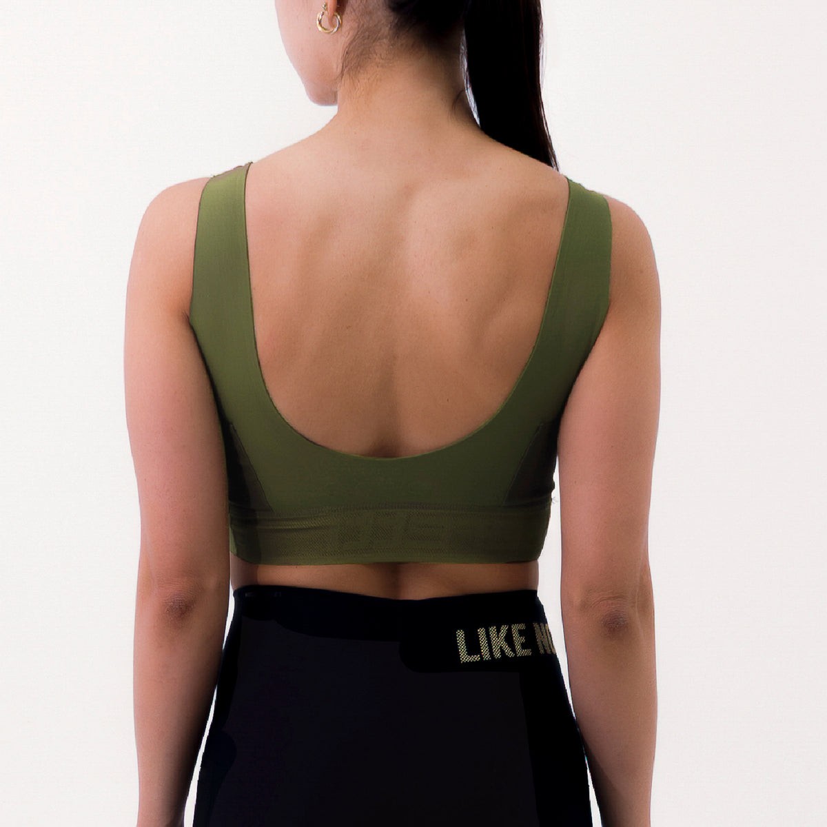 TOP RUNNING SYNK VERDE OLIVA PARA MUJER