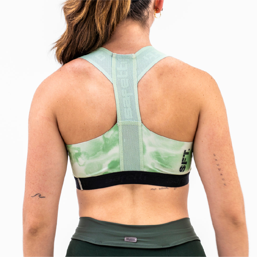 TOP CICLISMO NEXO VERDE PARA MUJER